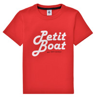 Vêtements Garçon T-shirts manches courtes Petit Bateau BLASON Rouge