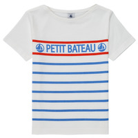 Vêtements Garçon T-shirts manches courtes Petit Bateau BLEU Bleu / Rouge