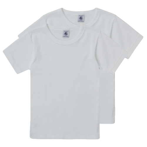 Vêtements Enfant T-shirts manches courtes Petit Bateau THEO Blanc