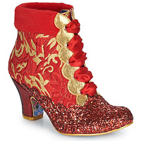 Chaussures Femme Bottines Irregular Choice Fancy A Cuppa Rouge / Doré