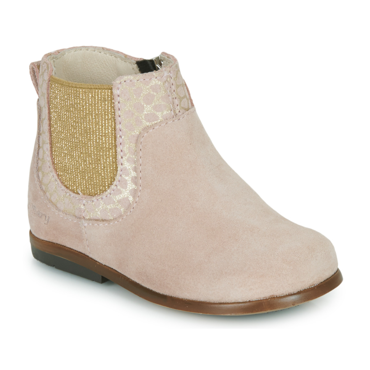 Chaussures Fille Boots Little Mary PIVOINE Rose