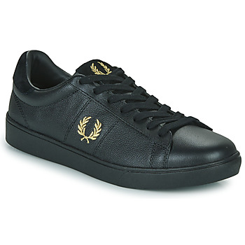 Chaussures Homme Baskets basses Fred Perry SPENCER TUMBLED LEATHER Noir