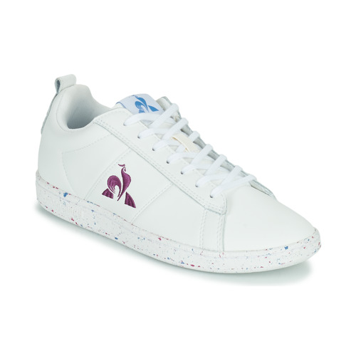 Chaussures Femme Baskets basses Le Coq Sportif COURTCLASSIC W SPORT Blanc / Violet