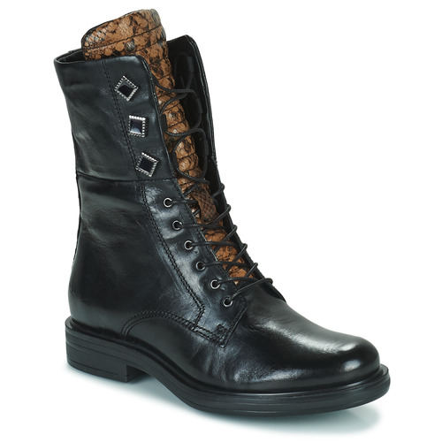 Chaussures Femme Boots Mjus CAFE METAL Noir / Python