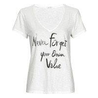 Vêtements Femme T-shirts manches courtes Ikks BV10045 Ecru