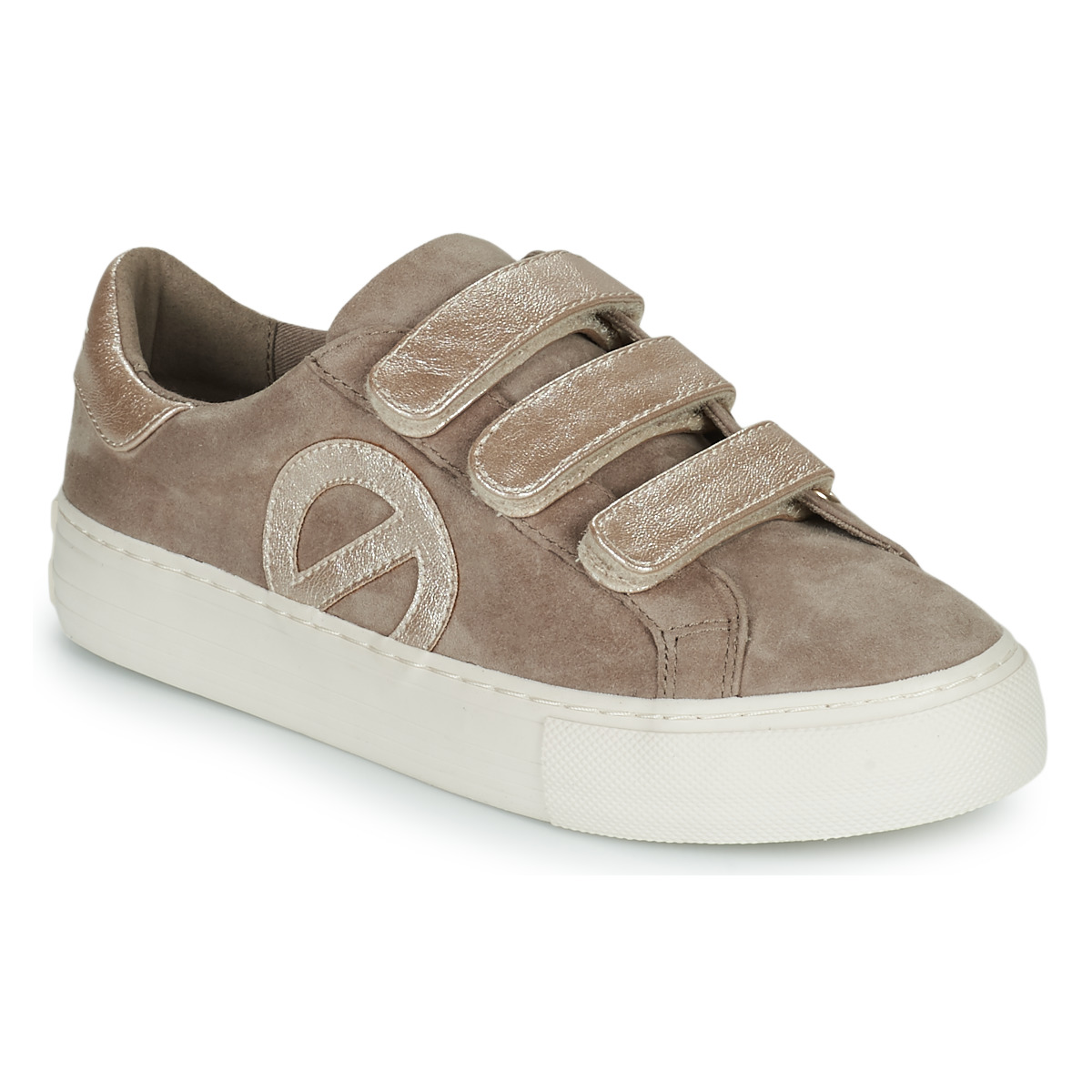 Chaussures Femme Baskets basses No Name ARCADE STRAPS SIDE Taupe
