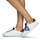 Chaussures Femme Baskets basses Victoria TENIS EFECTO PIEL GLITTER Blanc / Argenté