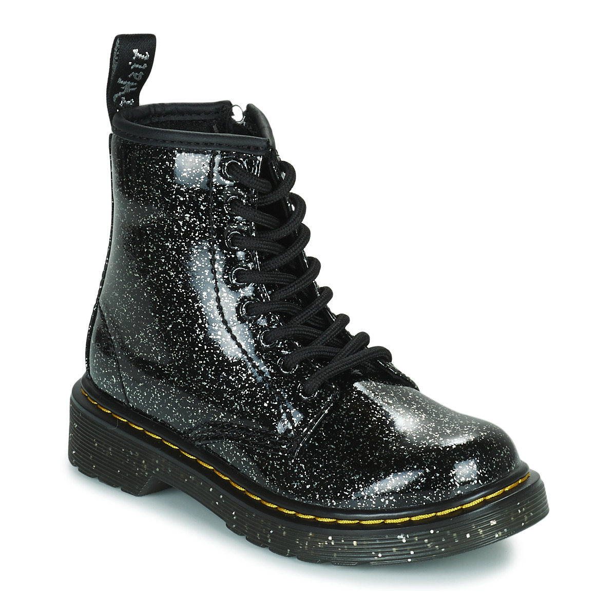 Chaussures Fille Boots Dr. Martens 1460 JR COSMIC GLITTER Noir