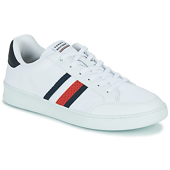 Chaussures Homme Baskets basses Tommy Hilfiger Retro Cupsole Knit Mix Stripes Blanc
