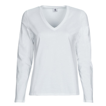 Vêtements Femme T-shirts manches longues Petit Bateau A05UO Blanc
