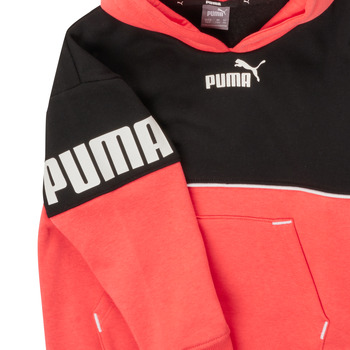 Puma PUMA POWER COLORBLOCK HOODIE Noir / Orange