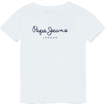 Vêtements Garçon T-shirts manches courtes Pepe jeans ART Blanc