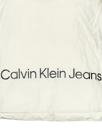 Calvin Klein Jeans LOGO BELT WAISTED SHORT PUFFER Ecru