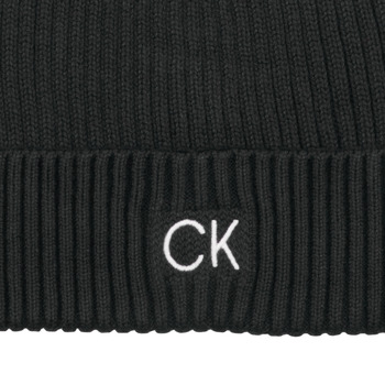 Calvin Klein Jeans CLASSIC COTTON RIB BEANIE Noir