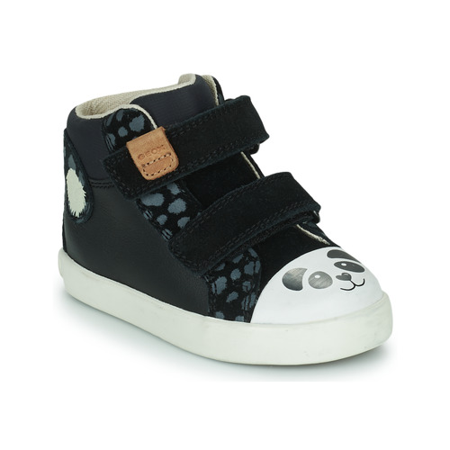 Chaussures Fille Baskets montantes Geox B KILWI GIRL C Noir