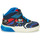 Chaussures Garçon Baskets montantes Geox J GRAYJAY BOY B Bleu / Rouge