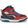 Chaussures Garçon Baskets montantes Geox J INEK BOY D Rouge / Bleu