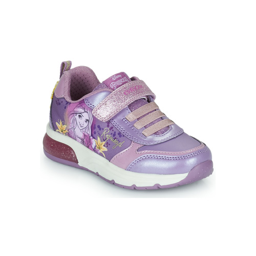 Chaussures Fille Baskets basses Geox J SPACECLUB GIRL E Violet