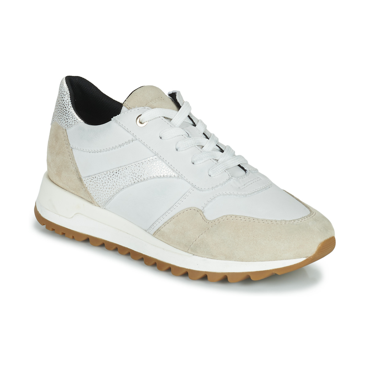 Chaussures Femme Baskets basses Geox D TABELYA A Blanc / Champagne