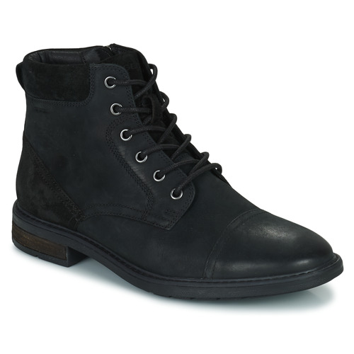 Chaussures Homme Boots Geox U VIGGIANO Noir