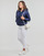 Vêtements Femme Doudounes Tommy Jeans TJW QUILTED TAPE HOODED JACKET Marine