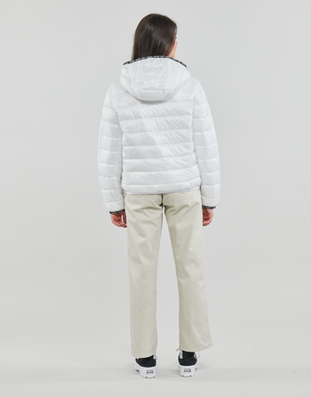 Tommy Jeans TJW QUILTED TAPE HOODED JACKET Blanc