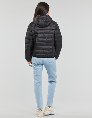 Tommy Jeans TJW QUILTED TAPE HOODED JACKET Noir