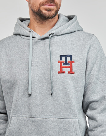 Tommy Hilfiger ESSENTIAL MONOGRAM HOODY Gris Chiné