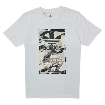 Vêtements Garçon T-shirts manches courtes adidas Originals HK0279 Blanc
