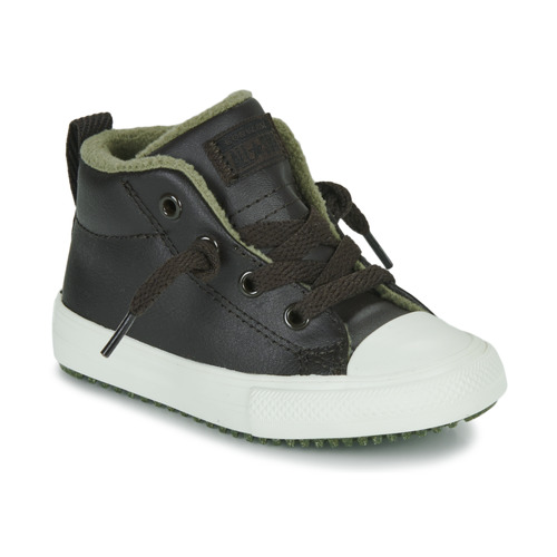 Chaussures Enfant Baskets montantes Converse Chuck Taylor All Star Street Boot Leather Mid Marron