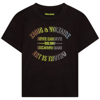 Vêtements Garçon T-shirts manches courtes Zadig & Voltaire X25332-09B Noir