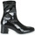 Chaussures Femme Bottines Myma 5897-MY-STRECH-VERNIS Noir