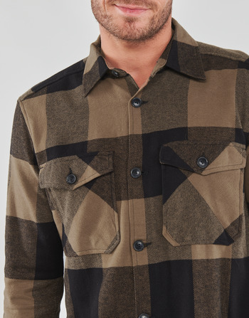 Only & Sons  ONSMILO LS CHECK OVERSHIRT Marron