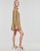 Vêtements Femme Robes courtes Vila VICILIA ROLLNECK L/S KNIT TUNIC/SU Camel