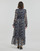 Vêtements Femme Robes longues Vila VIKELLY V-NECK L/S ANCLE Multicolore