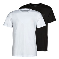 Vêtements Homme T-shirts manches courtes Guess STILLMAN CN SS X2 Noir / Blanc