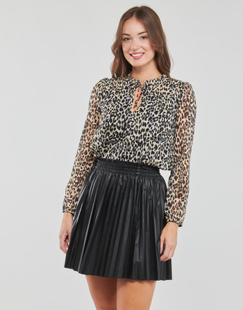 Vêtements Femme Tops / Blouses Only ONLDITSY L/S BLOUSE WVN NOOS Leopard