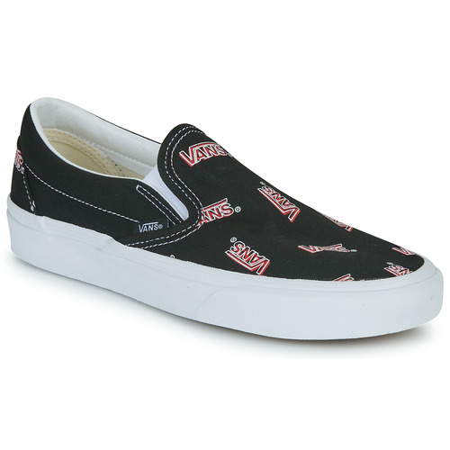 Chaussures Slip ons Vans CLASSIC SLIP-ON Noir / Rouge