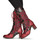 Chaussures Femme Bottes ville Laura Vita KACIO Rouge / Noir