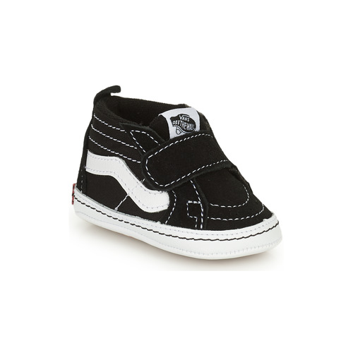 Chaussures Enfant Chaussons Vans IN SK8-HI CRIB Noir / Blanc