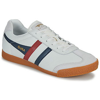 Chaussures Homme Baskets basses Gola HARRIER LEATHER Blanc / Bleu / Rouge