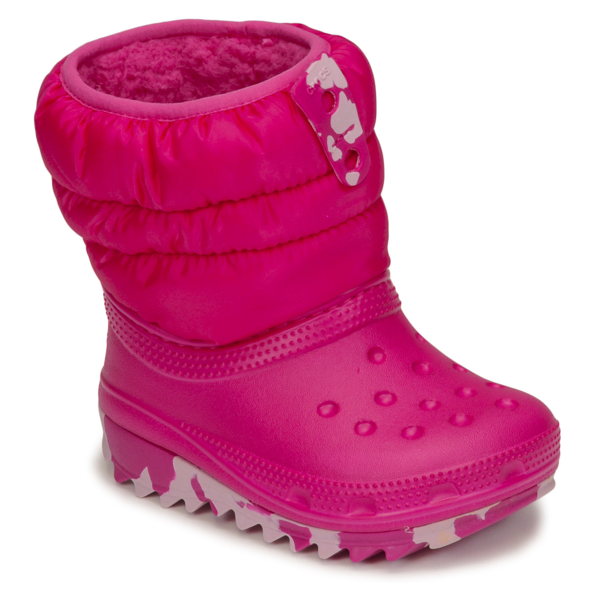 Chaussures Fille Bottes de neige Crocs CLASSIC NEO PUFF BOOT T Rose