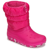 Chaussures Fille Bottes de neige Crocs CLASSIC NEO PUFF BOOT K Rose