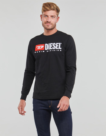 Vêtements Homme T-shirts manches longues Diesel T-JUST-LS-DIV Noir