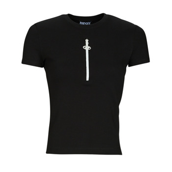 Vêtements Femme T-shirts manches courtes Diesel T-VAZY Noir