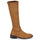 Chaussures Femme Bottes ville JB Martin AMOUR TOILE SUEDE STRETCH CAMEL