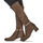 Chaussures Femme Bottes ville JB Martin ANNA TOILE SUEDE STRETCH TAUPE