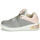 Chaussures Fille Baskets montantes Geox J XLED GIRL Gris / Rose