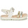 Chaussures Fille Sandales et Nu-pieds Geox J S.CORALIE G. C - GBK+GBK PER Blanc / Doré