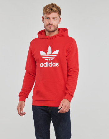 Vêtements Homme Sweats adidas Originals TREFOIL HOODY rouge vif